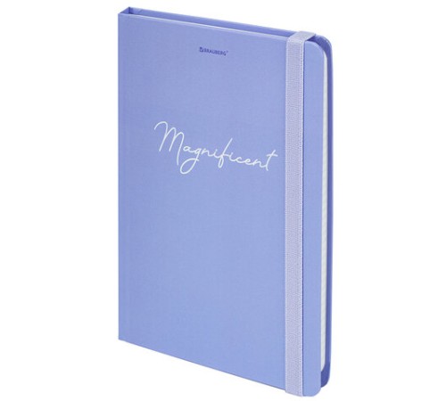 Блокнот с резинкой в клетку 96 л., А5 145х203 мм, твердая обложка, BRAUBERG, 