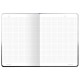 Блокнот с резинкой в клетку 96 л., А5 145х203 мм, твердая обложка, BRAUBERG, 