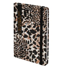 Блокнот с резинкой в клетку 96 л., А5 145х203 мм, твердая обложка, BRAUBERG,