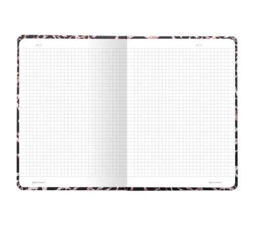 Блокнот с резинкой в клетку 96 л., А5 145х203 мм, твердая обложка, BRAUBERG,