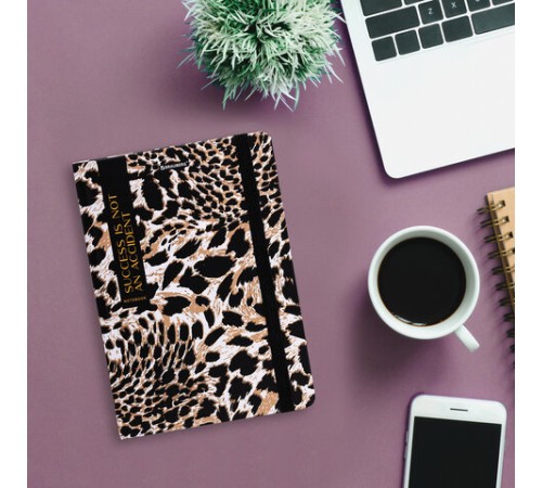 Блокнот с резинкой в клетку 96 л., А5 145х203 мм, твердая обложка, BRAUBERG,