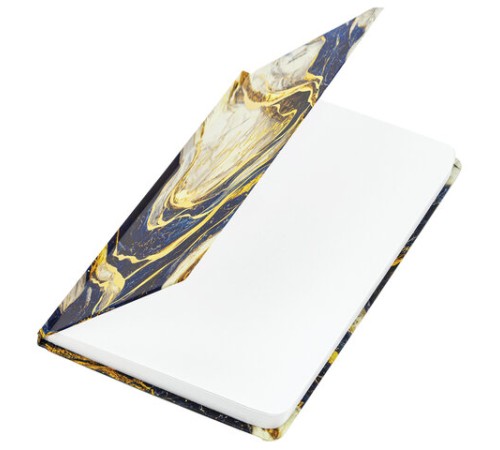 Блокнот с резинкой в клетку 96 л., А5 145х203 мм, твердая обложка с фольгой, BRAUBERG, 