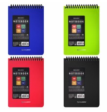 Блокнот МАЛОГО ФОРМАТА А6, 60 л., обложка пластик, клетка, BRAUBERG 