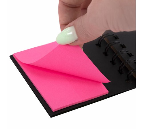 Закладки клейкие в книжке BRAUBERG, 200 штук: 50х15 мм 5 цветов х 25 листов, 75х50 мм 3 цвета х 25 листов, 115581