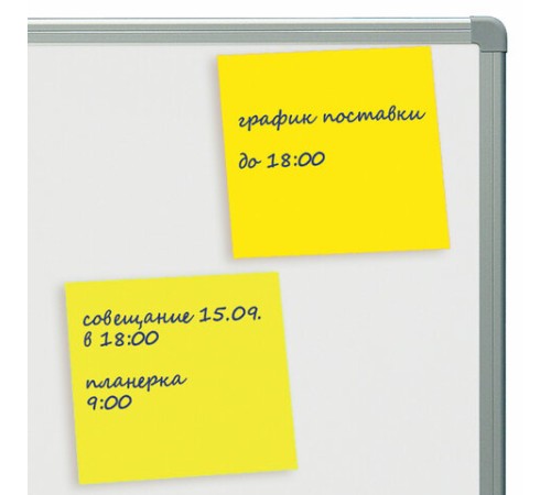 Блок самоклеящийся (стикеры), STAFF НЕОНОВЫЙ, 76х76 мм, 100 листов, желтый, 115584