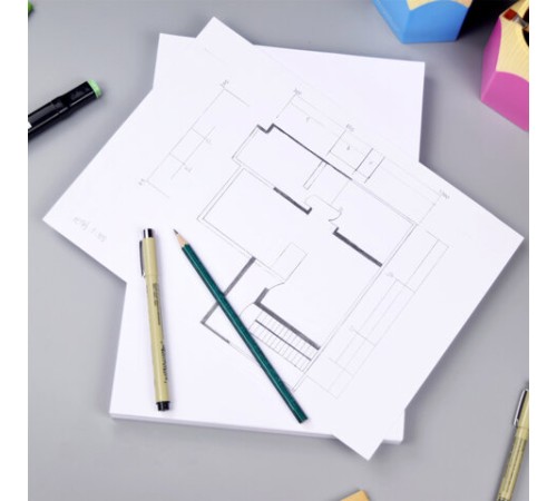 Бумага для черчения А3, 297х420 мм, 40 л., 200 г/м2, ватман ГОЗНАК КБФ, в коробке, BRAUBERG, 115624