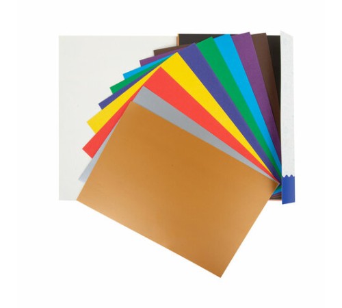 Картон цветной А4 немелованный ВОЛШЕБНЫЙ, 30 л., 10 цветов, в папке, BRAUBERG, 200х290 мм, Лисенок, 115641