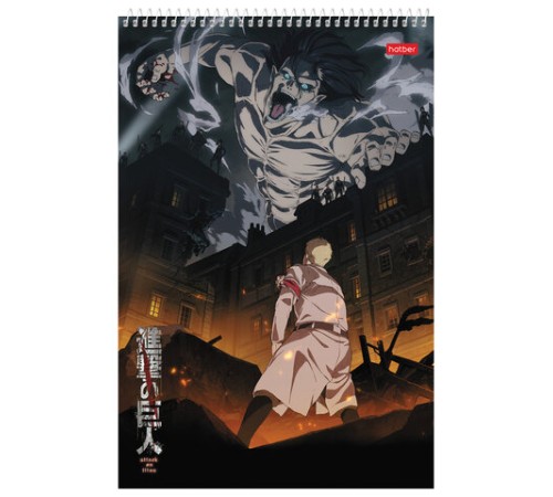 Альбом для рисования А4, 30 листов, спираль, обложка картон, HATBER, 205х300 мм, 