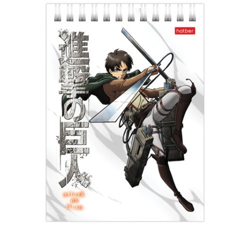 Блокнот МАЛЫЙ ФОРМАТ А6 110х145 мм, 40 л., гребень, лакированный, клетка, HATBER 