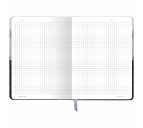 Блокнот с резинкой в клетку 96 л., А5 145х203 мм, твердая обложка, BRAUBERG, 