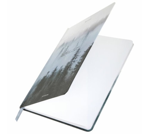 Блокнот с резинкой в клетку 96 л., А5 145х203 мм, твердая обложка, BRAUBERG, 