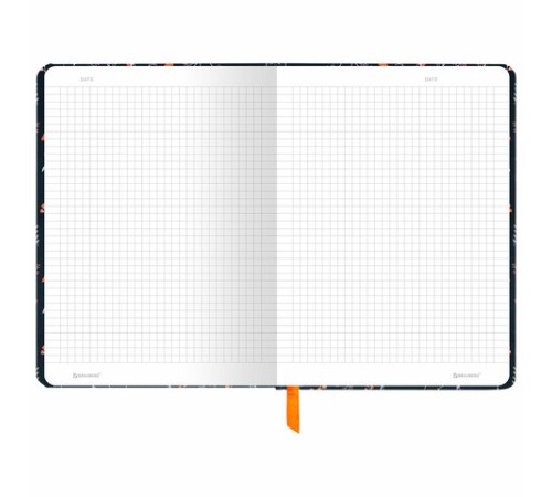 Блокнот с резинкой в клетку 96 л., А5 145х203 мм, твердая обложка, BRAUBERG, 