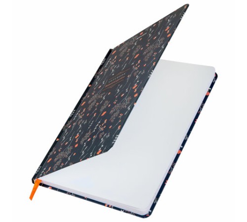 Блокнот с резинкой в клетку 96 л., А5 145х203 мм, твердая обложка, BRAUBERG, 