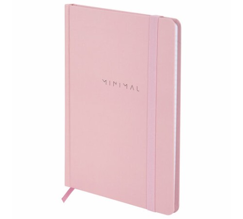 Блокнот с резинкой в клетку 96 л., А5 145х203 мм, твердая обложка, BRAUBERG, 