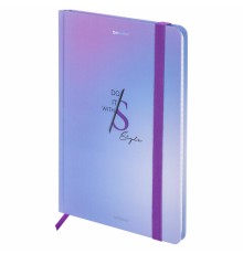 Блокнот с резинкой в клетку 96 л., А5 145х203 мм, твердая обложка, BRAUBERG, 