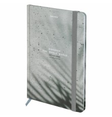 Блокнот с резинкой в клетку 96 л., А5 145х203 мм, твердая обложка, BRAUBERG, 