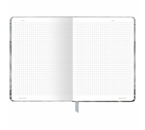 Блокнот с резинкой в клетку 96 л., А5 145х203 мм, твердая обложка, BRAUBERG, 