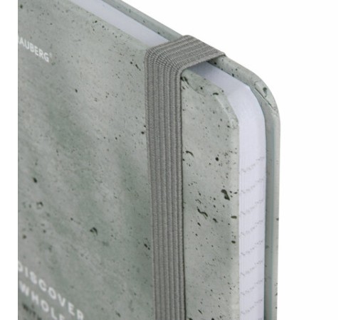 Блокнот с резинкой в клетку 96 л., А5 145х203 мм, твердая обложка, BRAUBERG, 