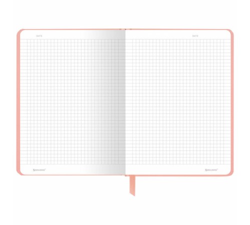 Блокнот с резинкой в клетку 96 л., А5 145х203 мм, твердая обложка с фольгой, BRAUBERG, 