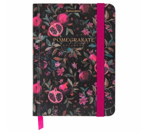 Блокнот с резинкой в клетку 96 л., МАЛЫЙ ФОРМАТ А6, 109х148 мм, твердая обложка, BRAUBERG, 