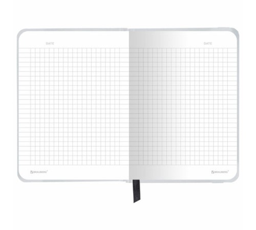 Блокнот с резинкой в клетку 96 л., МАЛЫЙ ФОРМАТ А6, 109х148 мм, твердая обложка, BRAUBERG, 