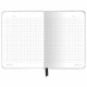 Блокнот с резинкой в клетку 96 л., МАЛЫЙ ФОРМАТ А6, 109х148 мм, твердая обложка, BRAUBERG, 