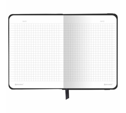 Блокнот с резинкой в клетку 96 л., МАЛЫЙ ФОРМАТ А6, 109х148 мм, твердая обложка, BRAUBERG, 