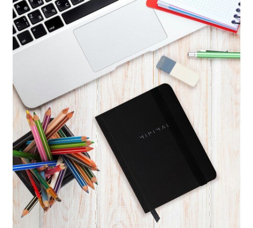 Блокнот с резинкой в клетку 96 л., МАЛЫЙ ФОРМАТ А6, 109х148 мм, твердая обложка, BRAUBERG, 