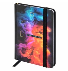 Блокнот с резинкой в клетку 96 л., МАЛЫЙ ФОРМАТ А6, 109х148 мм, твердая обложка, BRAUBERG, 