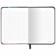 Блокнот с резинкой в клетку 96 л., МАЛЫЙ ФОРМАТ А6, 109х148 мм, твердая обложка, BRAUBERG, 