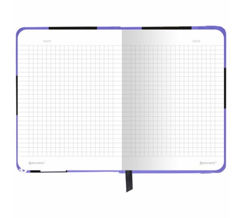 Блокнот с резинкой в клетку 96 л., МАЛЫЙ ФОРМАТ А6, 109х148 мм, твердая обложка, BRAUBERG, 