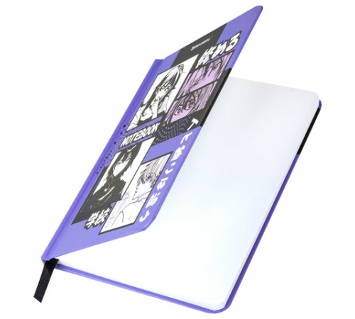 Блокнот с резинкой в клетку 96 л., МАЛЫЙ ФОРМАТ А6, 109х148 мм, твердая обложка, BRAUBERG, 