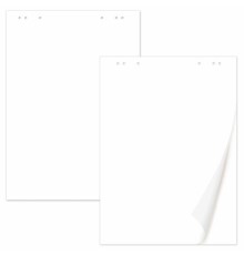 Блокнот для флипчарта 65 г/м2, STAFF 60x90 см, 20 листов, белый (ЧИСТЫЙ), 116359