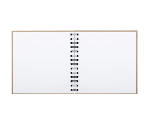 Скетчбук, белая бумага, 160 г/м2, плотная, 19х19 см, 60 л., гребень, твердая обложка, КРАФТ, BRAUBERG ART CLASSIC, 116366