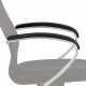 Накладки мягкие на подлокотники кресел BRABIX/Метта серии EX-800, BK, BP, BC, LK, КОМПЛЕКТ 2 шт., экокожа, черные