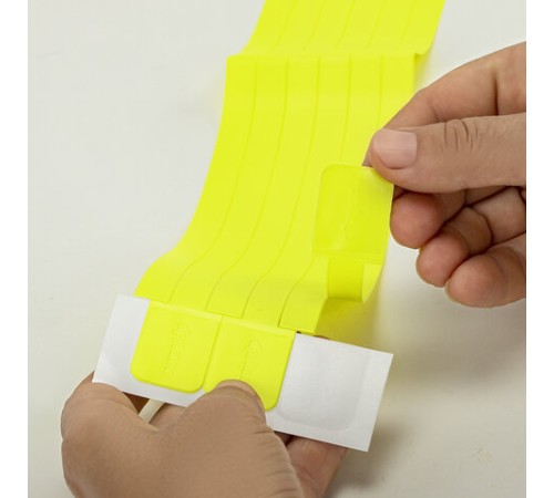 Закладки для книг САМОКЛЕЯЩИЕСЯ, КОМПЛЕКТ 6 шт., лаймовый, ДПС, 2921-123