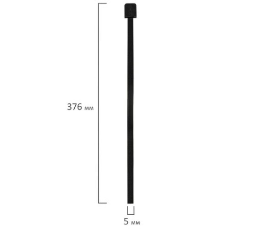 Закладки для книг САМОКЛЕЯЩИЕСЯ, КОМПЛЕКТ 6 шт., черный, ДПС, 2921-107