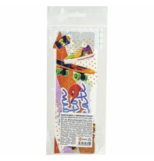 Закладки для книг с принтом САМОКЛЕЯЩИЕСЯ, КОМПЛЕКТ 6 шт., Скейт, ДПС, 2921.Р1/6