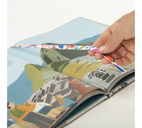 Закладки для книг с принтом САМОКЛЕЯЩИЕСЯ, КОМПЛЕКТ 6 шт., Цветы, ДПС, 2921.Р2/6