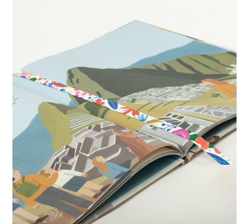 Закладки для книг с принтом САМОКЛЕЯЩИЕСЯ, КОМПЛЕКТ 6 шт., Цветы, ДПС, 2921.Р2/6