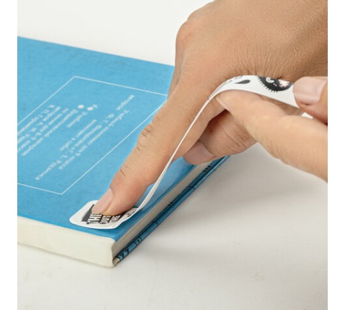 Закладки для книг с принтом САМОКЛЕЯЩИЕСЯ, КОМПЛЕКТ 6 шт., Чудики/белый, ДПС, 2921-100.Р4/6