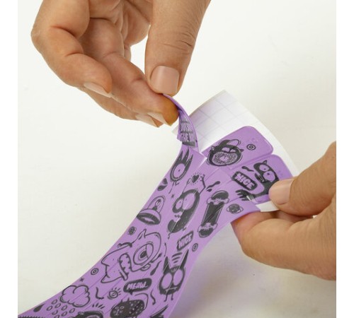 Закладки для книг с принтом САМОКЛЕЯЩИЕСЯ, КОМПЛЕКТ 6 шт., Чудики/лаванда, ДПС, 2921-131.Р4/6