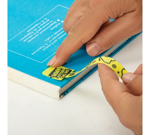 Закладки для книг с принтом САМОКЛЕЯЩИЕСЯ, КОМПЛЕКТ 6 шт., Чудики/лайм, ДПС, 2921-123.Р4/6