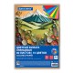 Цветная бумага А4 мелованная, 80 листов, 10 цветов, в коробе, BRAUBERG, 200х290 мм, 