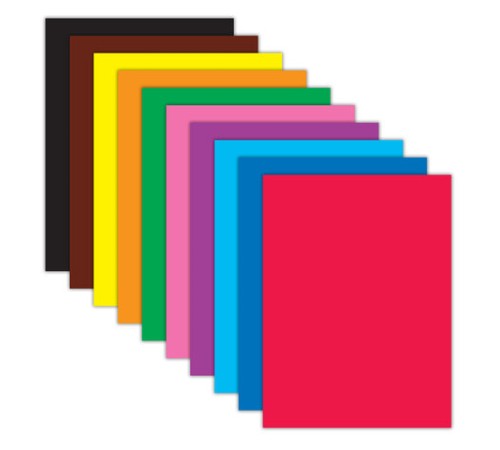 Набор цветного картона и бумаги А4 50+50 л., 10 цветов (картон мелованный + бумага офсетная) в коробке, BRAUBERG, 116421