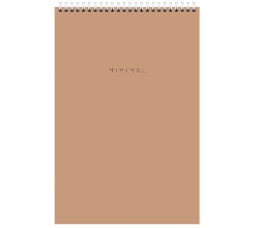 Блокнот БОЛЬШОЙ ФОРМАТ А4 198х297 мм, 80 л., гребень, подложка, клетка, BRAUBERG 