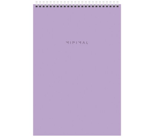 Блокнот БОЛЬШОЙ ФОРМАТ А4 198х297 мм, 80 л., гребень, подложка, клетка, BRAUBERG 