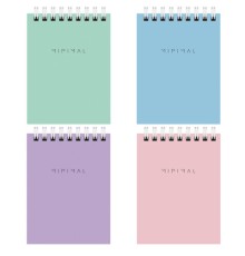 Блокнот МАЛЫЙ ФОРМАТ А7 75х105 мм, 40 л., гребень, картон, клетка, BRAUBERG 