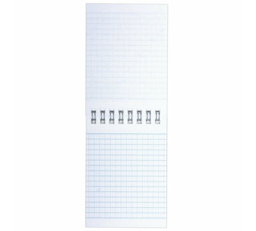 Блокнот МАЛЫЙ ФОРМАТ А7 75х105 мм, 40 л., гребень, картон, клетка, BRAUBERG 