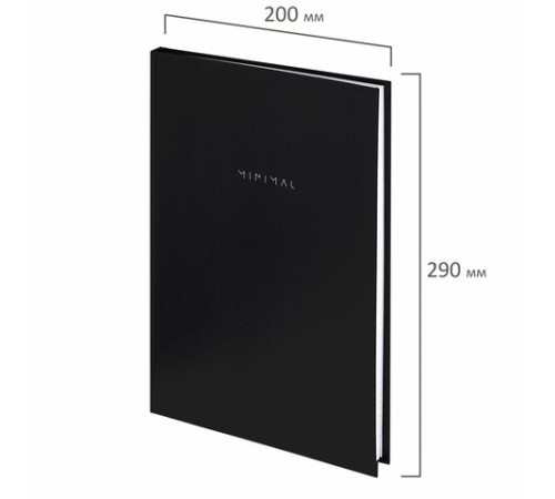 Блокнот БОЛЬШОЙ ФОРМАТ 200х290 мм, А4, 80 л., твердый, клетка, BRAUBERG 